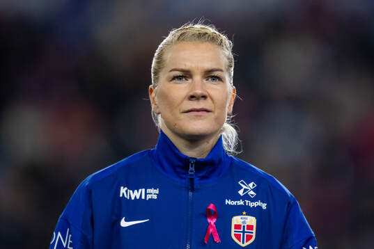 Ada Hegerberg of Norway line up