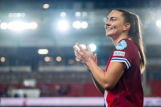 Vilde Bøe Risa of Norway celebrates