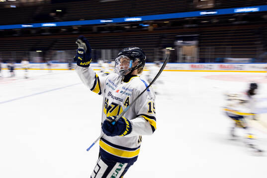 HV71s Jessica Adolfsson på uppvärmningen