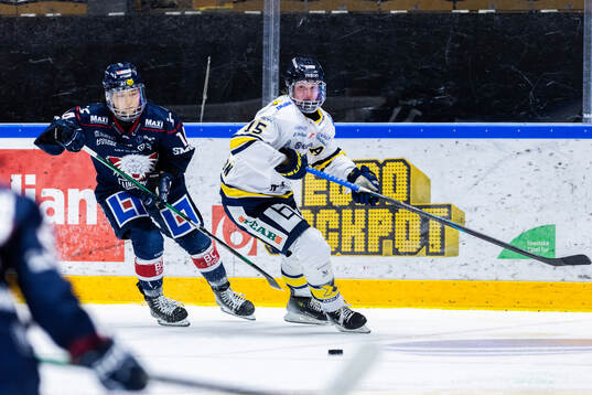 Linköpings Haruka Toko och HV71s Jessica Adolfsson