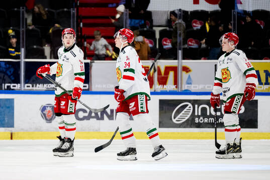 Moras Gustav Salmi-Lilja, Kalle Carlsson och Martin Johnsen