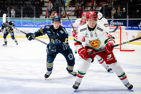 Södertäljes Egor Polin och Moras Kalle Carlsson