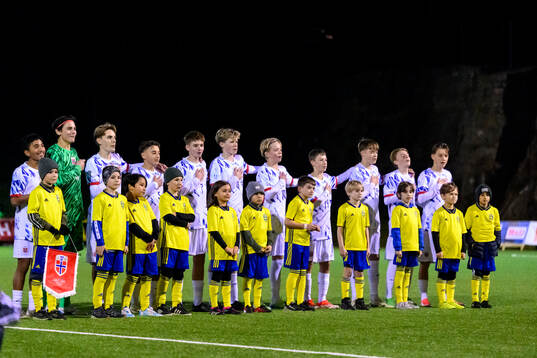 Players of Norway at line up