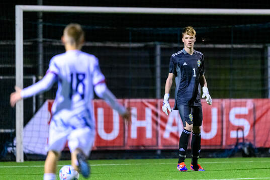 goalkeeper Svante Stangenberg of Sweden
