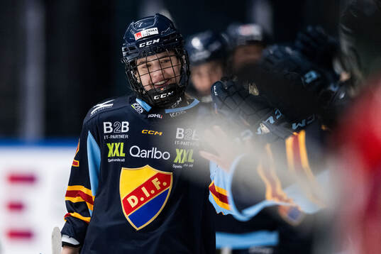Djurgårdens Tereza Plosova jublar