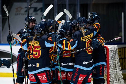 Djurgårdens spelare jublar