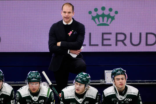 Färjestads tränare Thomas Mitell