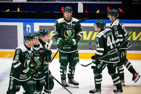 Färjestads Jeremy Salvas Groleau deppar