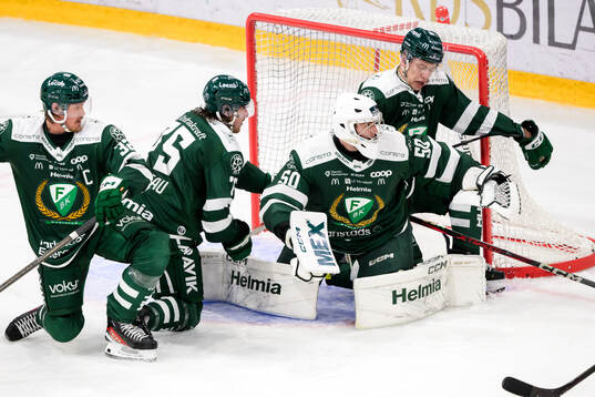 Färjestads Magnus Nygren, Jeremy Salvas Groleau, målvakt