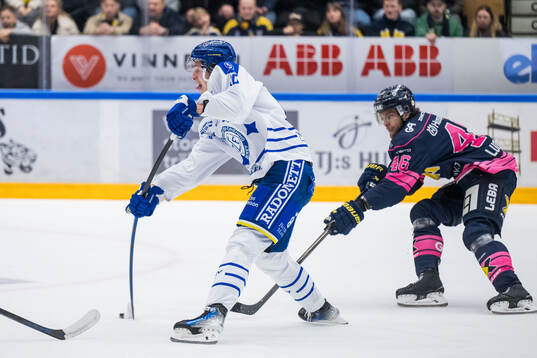 Leksands Anton Johansson och HV71s Joona Luoto