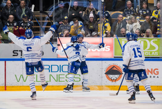 Leksands Matt Caito jublar