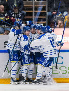 Leksands Matt Caito jublar