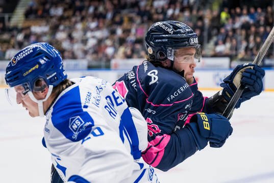 Leksands Axel Rindell och HV71s Joona Luoto