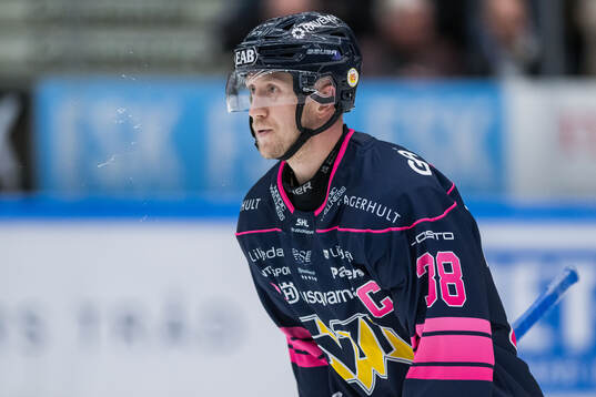 HV71s Olle Alsing jublar