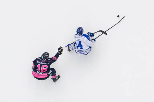 HV71s Tanner Kero och Leksands Oskar Lang