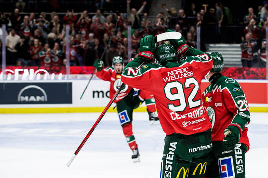Frölundas Filip Cederqvist jublar