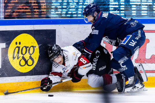 Malmö Redhawks Johan Olofsson och Linköpings Linus