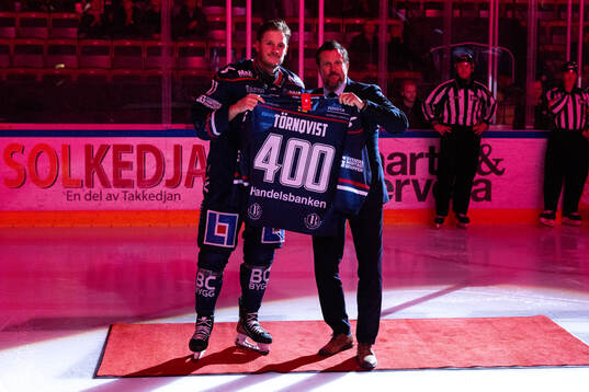 Linköpings Henrik Törnqvist och Linköpings sportchef