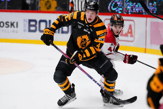 Skellefteås Rasmus Bergqvist och Örebros Melvin Fernström
