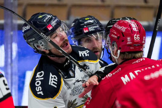 Södertäljes Nolan Stevens och Moras Ludvig Markman