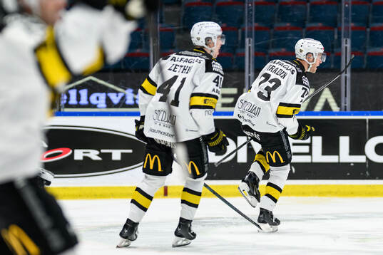 Västerås Anton Gradin jublar