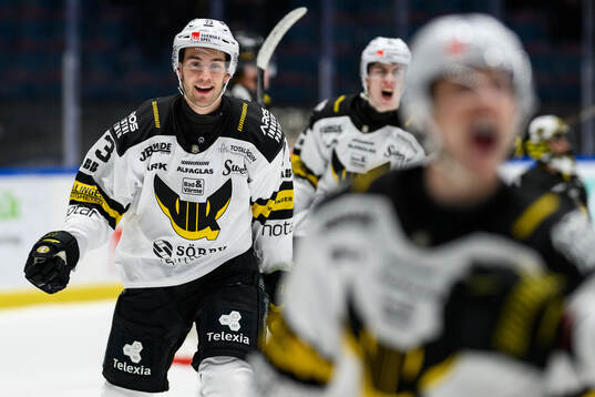 Västerås Anton Gradin jublar