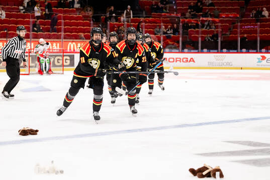 Brynäs Jenniina Nylund jublar
