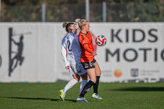 Djurgårdens Ebba Hed och Kristianstads Gudny Árnadottir