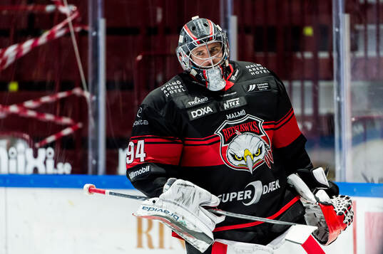 Malmö Redhawks målvakt Marek Langhamer