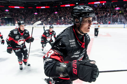 Malmö Redhawks Fredrik Händemark jublar