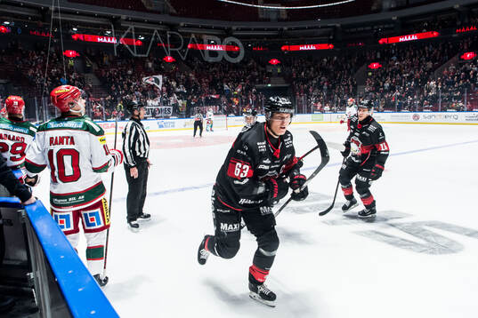 Malmö Redhawks Fredrik Händemark jublar