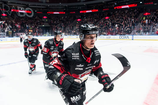 Malmö Redhawks Fredrik Händemark jublar