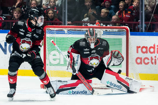 Malmö Redhawks målvakt Marek Langhamer