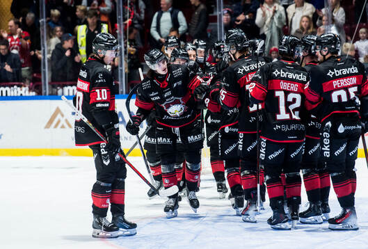 Malmö Redhawks Dominik Badinka jublar