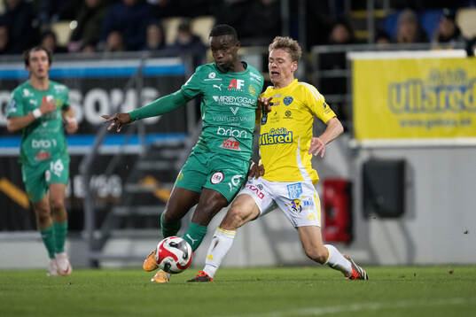BK Olympics André Alvarez Perez och Falkenbergs FFs Rasmus