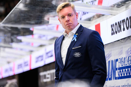 HV71s tränare Anton Blomqvist