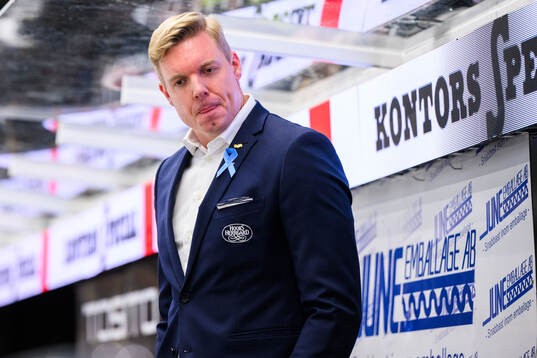 HV71s tränare Anton Blomqvist