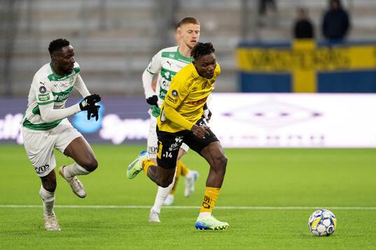 Västerås Frederic Nsabiyumva och Elfsborgs Jalal Abdullai