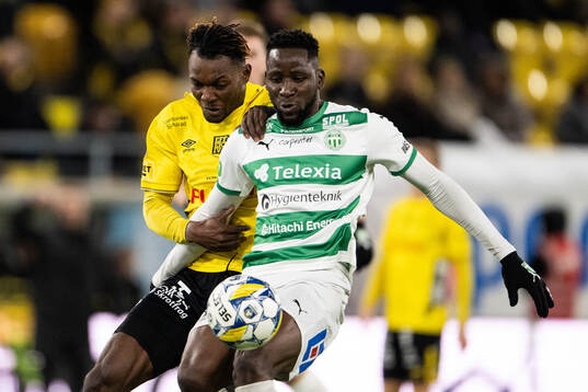 Elfsborgs Jalal Abdullai och Västerås Frederic Nsabiyumva