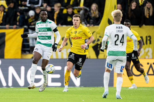 Västerås Frederic Nsabiyumva och Elfsborgs Andri Fannar