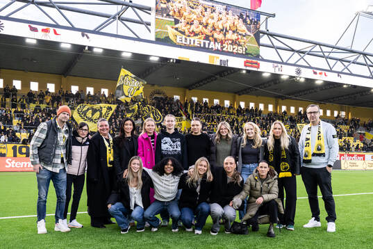 Elfsborgs damlag hyllades innan fotbollsmatchen i