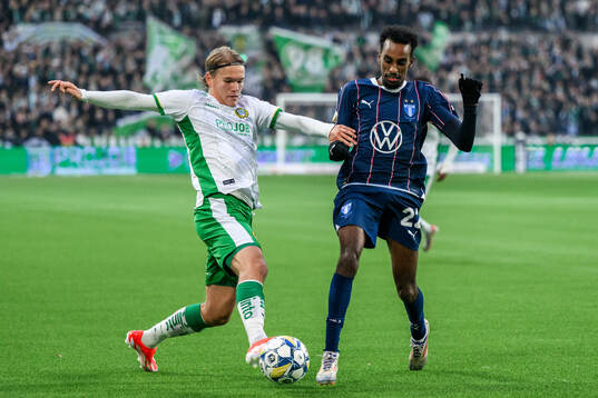 Hammarbys Markus Karlsson och Malmö FFs Taha Ali