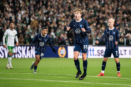 Malmö FFs Nils Zätterström jublar