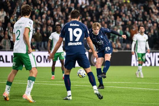 Malmö FFs Nils Zätterström gör 2-1
