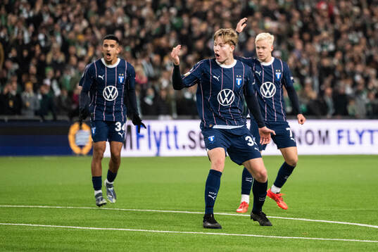 Malmö FFs Nils Zätterström jublar