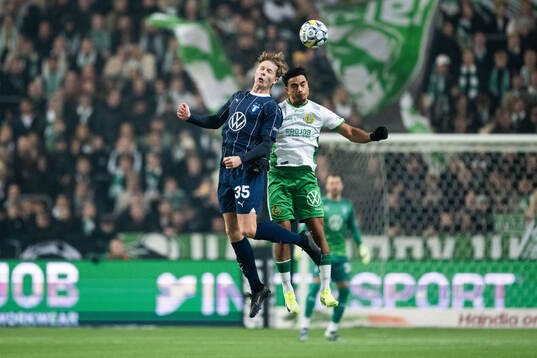 Malmö FFs Nils Zätterström och Hammarbys Jusef Erabi