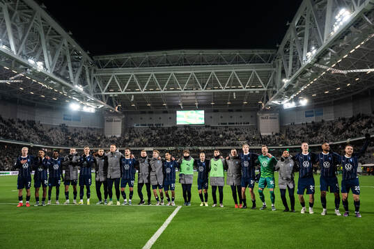 Malmö FFs spelare jublar