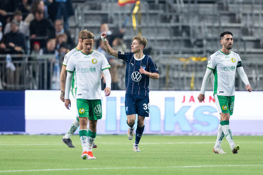Malmö FFs Hugo Bolin jublar