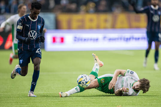 Malmö FFs Taha Ali och Hammarbys Hampus Skoglund