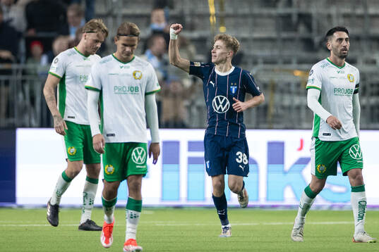 Malmö FFs Hugo Bolin jublar